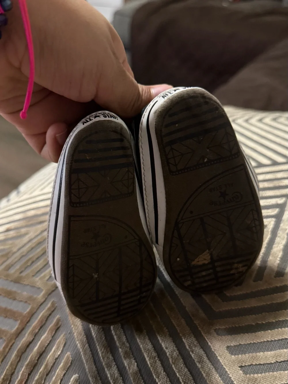 Converse Kids Low Top Sneakers in Black and White
